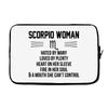 Scorpio Woman Laptop sleeve