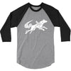 okami tribute wolf ladies 3/4 Sleeve Shirt
