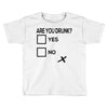 are you drunk check Toddler T-shirt