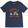 motorcycles born to ride V-Neck Tee