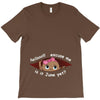 June Peeking Out Baby Girl T-Shirt