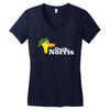 duck norris Women's V-Neck T-Shirt