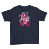 breast cancer awareness hope ribbon heart Youth Tee