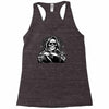 evil skull humor Racerback Tank