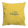 fish whisperer funny Throw Pillow