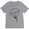 stick man skydiving V-Neck Tee