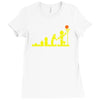 evolution lego basketball sports funny Ladies Fitted T-Shirt