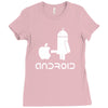 android robot spoof Ladies Fitted T-Shirt