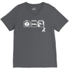 eat sleep climb   2 climbers distressed V-Neck Tee