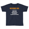 November Girl Hated By Many Toddler T-shirt