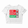 bat safety Crop Top