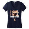 I Can I Will End Of The Story Women's V-Neck T-Shirt
