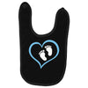 Baby Boy with Heart Any Name Customized Baby Bibs