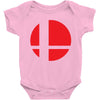 smash bros tribute unisex vinyl Baby Onesie