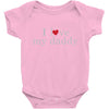 i love my daddy Baby Bodysuit