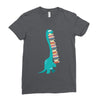 book dinosaurs Ladies Fitted T-Shirt