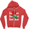 Love Rose Zipper Hoodie