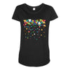 Flying Paper Planes Maternity Scoop Neck T-shirt