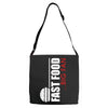 big fan of fast food Adjustable Strap Totes