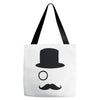 moustache gentleman Tote Bags