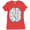 male brain Ladies Fitted T-Shirt