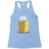 oh hay oh hey girl boy funny pun Racerback Tank