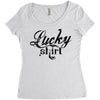 lucky shirt Women's Triblend Scoop T-shirt