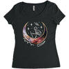 Space Skeleton Women's Triblend Scoop T-shirt