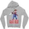 chucky funny quote ideal birthday present gift Zipper Hoodie