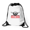 bad dog 5 Drawstring Bags