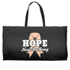 Hope Keeps Me Going Weekender Totes