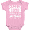 made in 1978 40 years of being awesome Baby Bodysuit