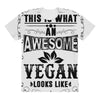 Awesome Vegan All Over Women's T-shirt