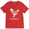 white adobo V-Neck Tee