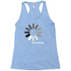 buffering  funny retro loading computer console fashion party Racerback Tank