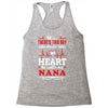 There's This Boy Who Stole My Heart He Calls Me Nana Racerback Tank