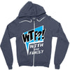 WTF! WİTH THE FAMILY Zipper Hoodie