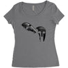 spartan mask Women's Triblend Scoop T-shirt