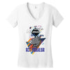 who loves rotweiller Women's V-Neck T-Shirt