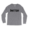 don't care Long Sleeve Shirts