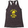 i hate tacos said no juan funny Racerback Tank