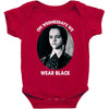 on wednesdays we wear black Baby Bodysuit