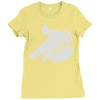 mickey hands gun Ladies Fitted T-Shirt