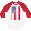 t-rex vintage american flag 3/4 Sleeve Shirt