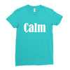 calm Ladies Fitted T-Shirt