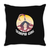 scorpio girl Throw Pillow