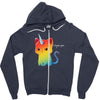 the magical kittencorn Zipper Hoodie