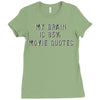 my brain is 85% movie quotes Ladies Fitted T-Shirt
