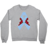 stomach cancer ribbon and rose Crewneck Sweatshirt