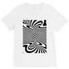 optical illusion V-Neck Tee